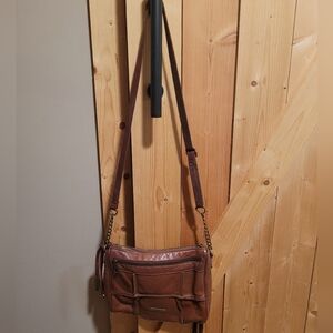Lucky Brand Brown Leather Crossbody Bag